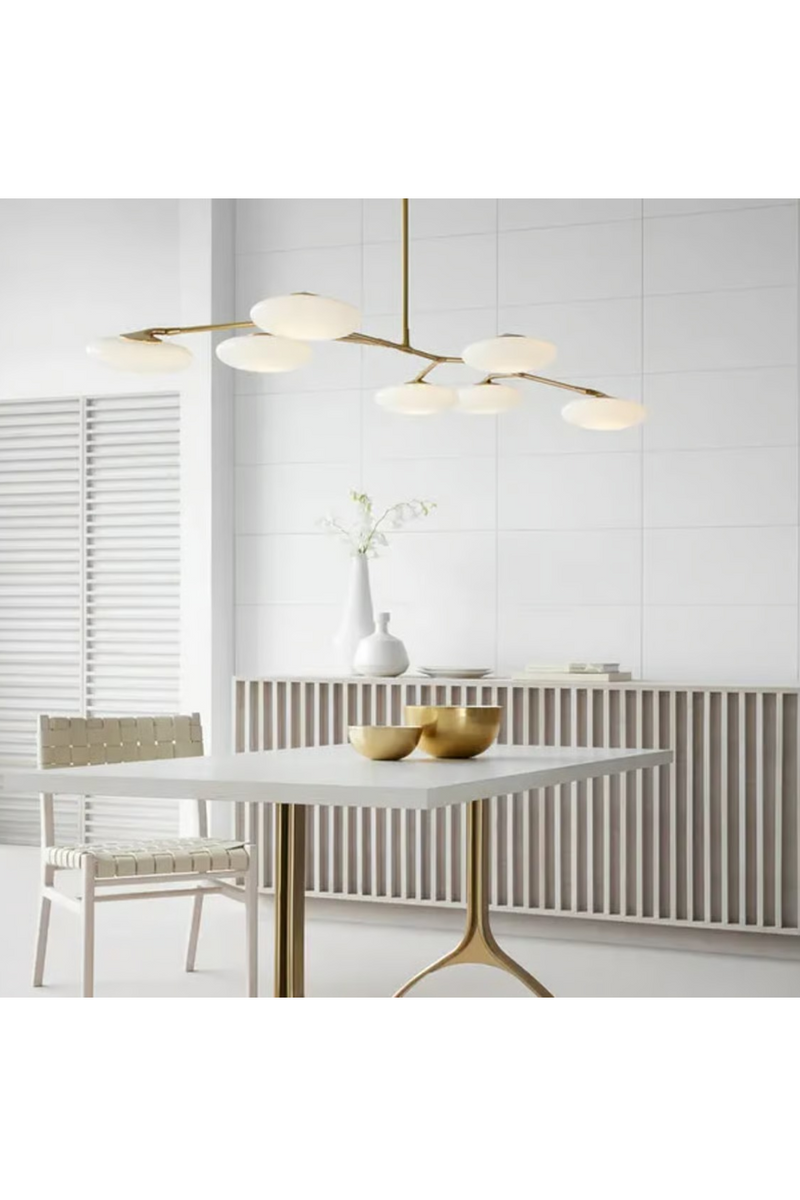 Rotating Glass Petals Chandelier | Andrew Martin Brindille | Oroatrade.com