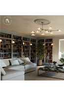 Rotating Glass Petals Chandelier | Andrew Martin Brindille | Oroatrade.com