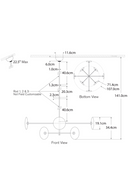 Glass Discs Radial Chandelier | Andrew Martin Calvino | Oroatrade.com