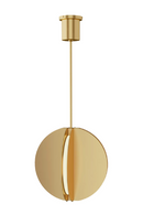 Natural Brass Pendant Lamp | Andrew Martin Bau | Oroatrade.com