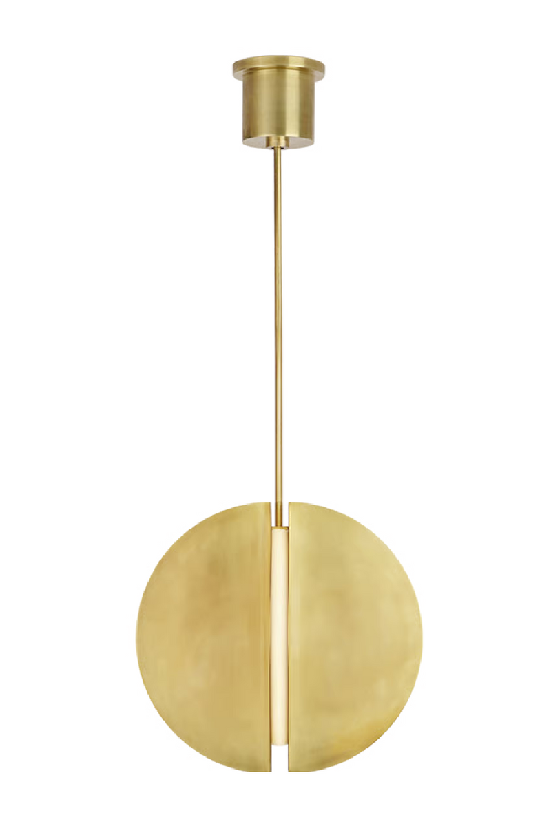 Natural Brass Pendant Lamp | Andrew Martin Bau | Oroatrade.com