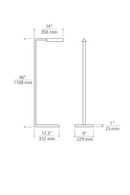 Angular Metal Floor Lamp | Andrew Martin Dessau | Oroatrade.com