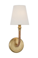 Rattan Wrapped Classic Wall Light | Andrew Martin Basden | Oroatrade.com