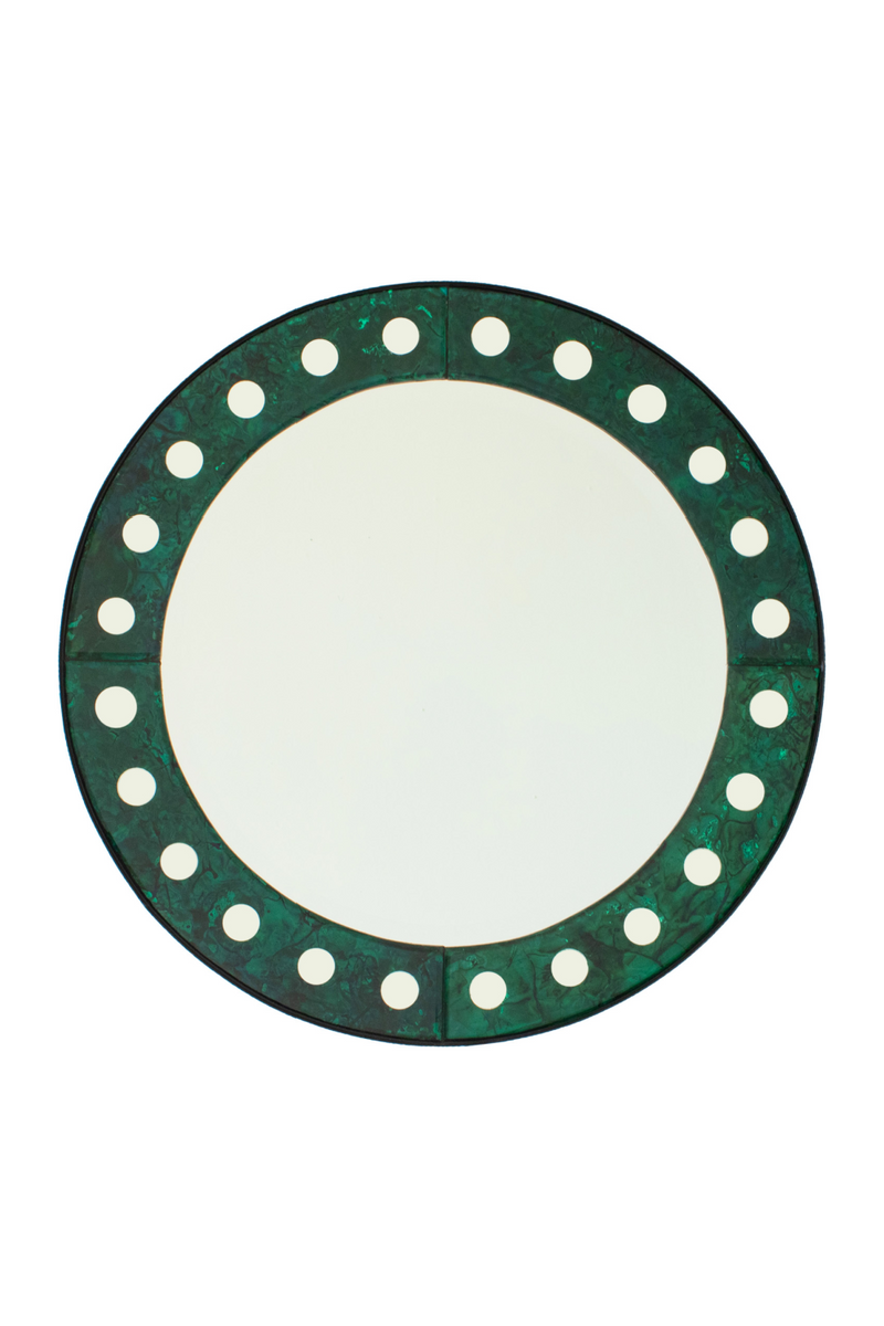 Aged Silver Studded Mirror | Andrew Martin Hoxton | Oroatrade.com