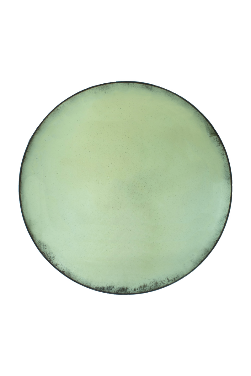 Aged Green Round Convex Mirror | Andrew Martin Fulham | Oroatrade.com