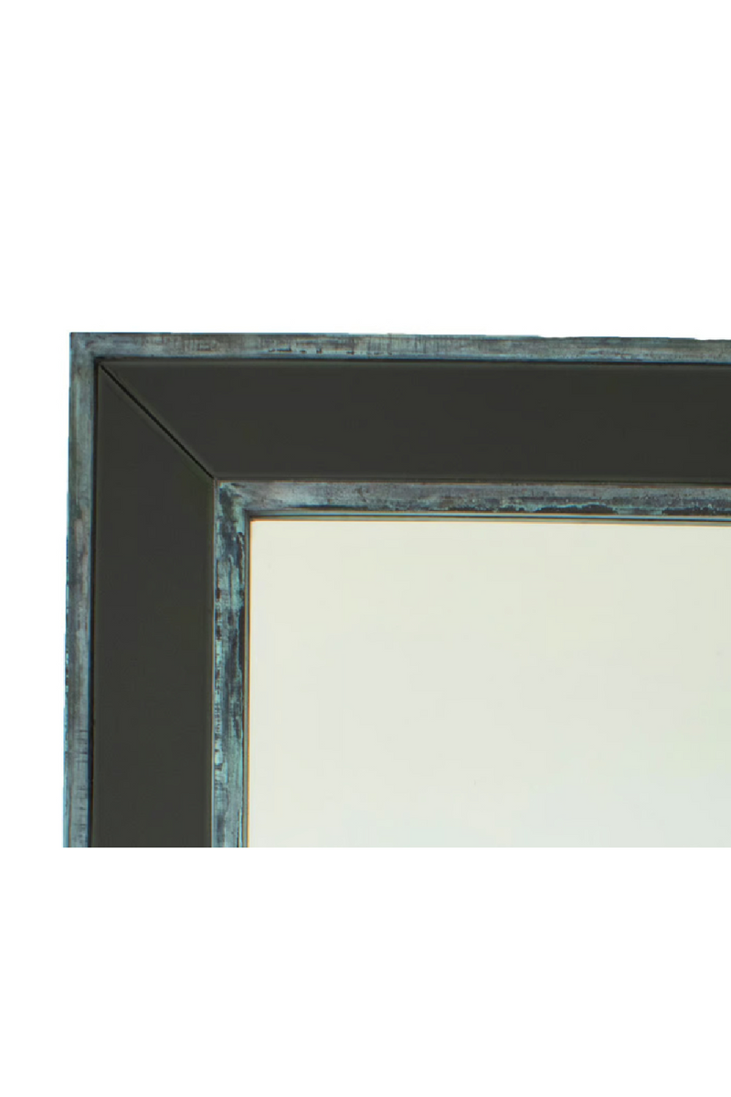 Black Glass Rectangular Mirror | Andrew Martin Westminster | Oroatrade.com