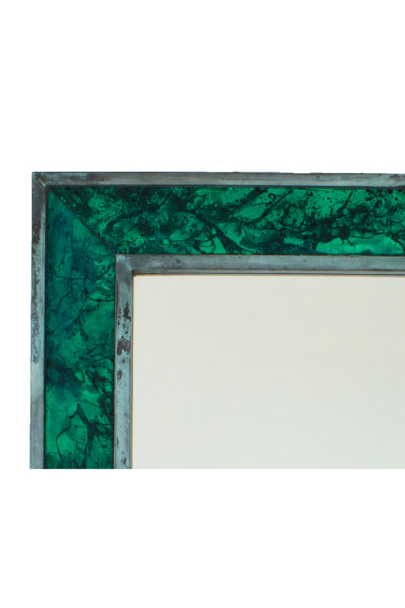 Green Rectangular Beveled Mirror | Andrew Martin Chelsea | Oroatrade.com