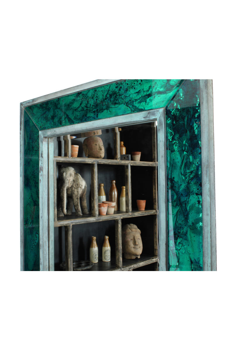 Green Rectangular Beveled Mirror | Andrew Martin Chelsea | Oroatrade.com