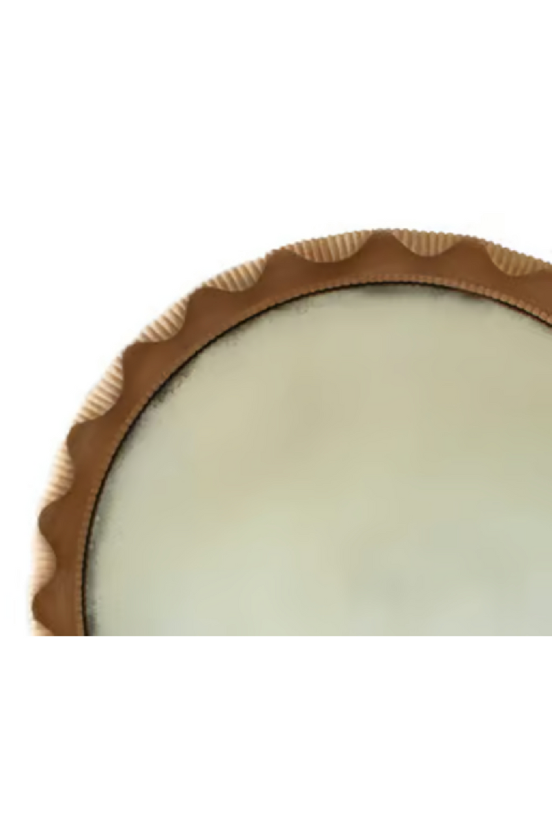 Mahogany Framed Round Convex Mirror | Andrew Martin Marylebobe | Oroatrade.com