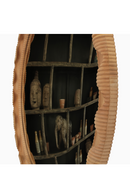 Mahogany Framed Round Convex Mirror | Andrew Martin Marylebobe | Oroatrade.com