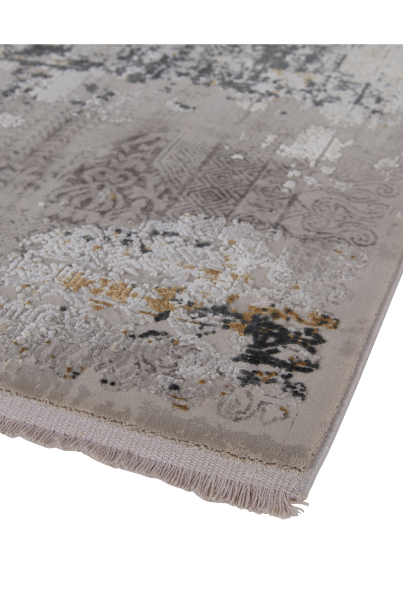 Charcoal and Yellow Interwoven Rug | Andrew Martin Parisa | Oroatrade.com