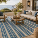 Block Stripes Area Outdoor Rug | Andrew Martin Road Runner | Oroatrade.com