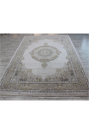 Gray Medallion Motif Persian Rug | Andrew Martin Soraya | Oroatrade.com