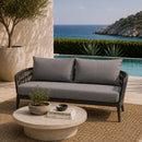 Curved Modern Outdoor Sofa | Andrew Martin Voyage