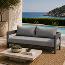 Sculptural Modern Outdoor Sofa | Andrew Martin Caicos | Oroatrade