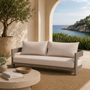 Curved Aluminum Outdoor Sofa | Andrew Martin Caicos | Oroatrade.com