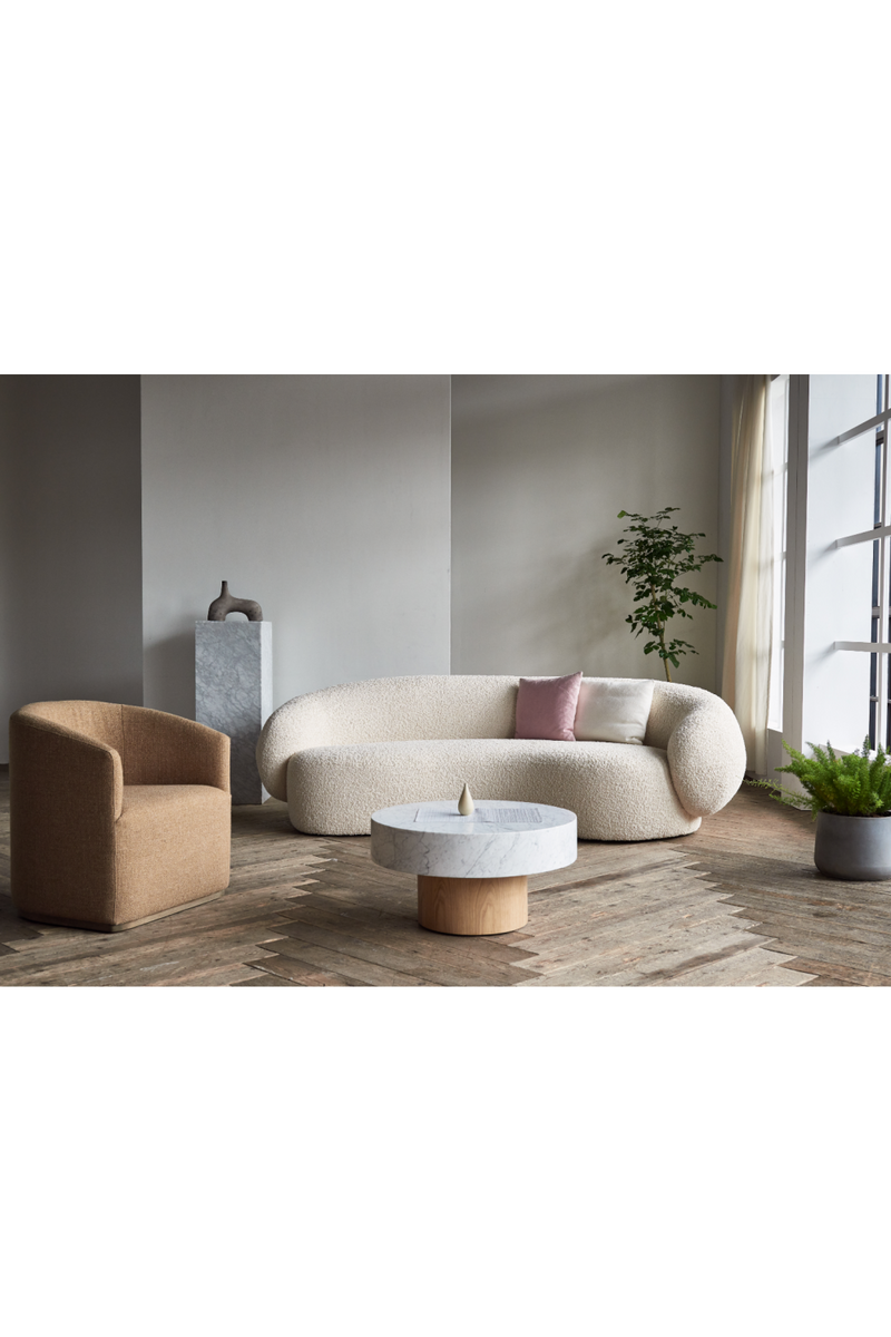Asymmetrical Bouclé Sofa | Andrew Martin Karma | Oroatrade.com