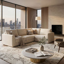 Neutral Linen Sectional Sofa | Andrew Martin Bundum