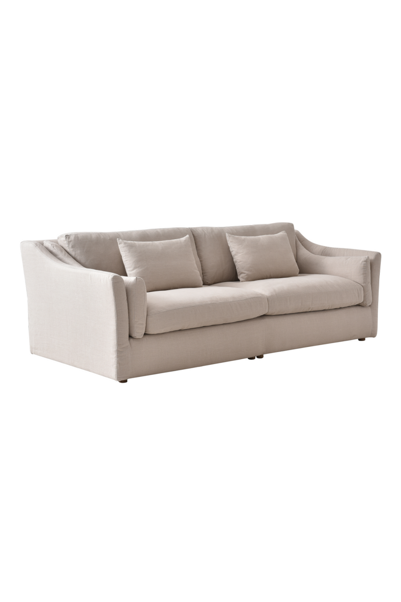 Neutral Linen 4-Seater Sofa | Andrew Martin Lagoon | Oroatrade.com