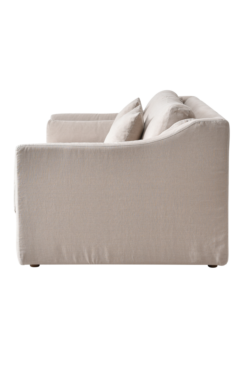 Neutral Linen 4-Seater Sofa | Andrew Martin Lagoon | Oroatrade.com