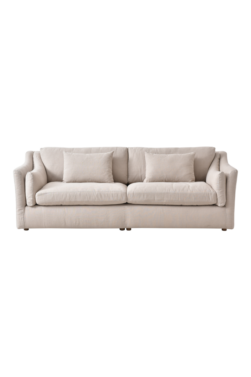 Neutral Linen 4-Seater Sofa | Andrew Martin Lagoon | Oroatrade.com