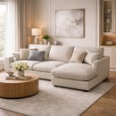 Gray Corner Sofa with Chaise | Andrew Martin Fulton