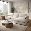 Neutral Linen Corner Sofa | Andrew Martin Fulton