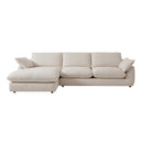 Neutral Linen Corner Sofa | Andrew Martin Fulton