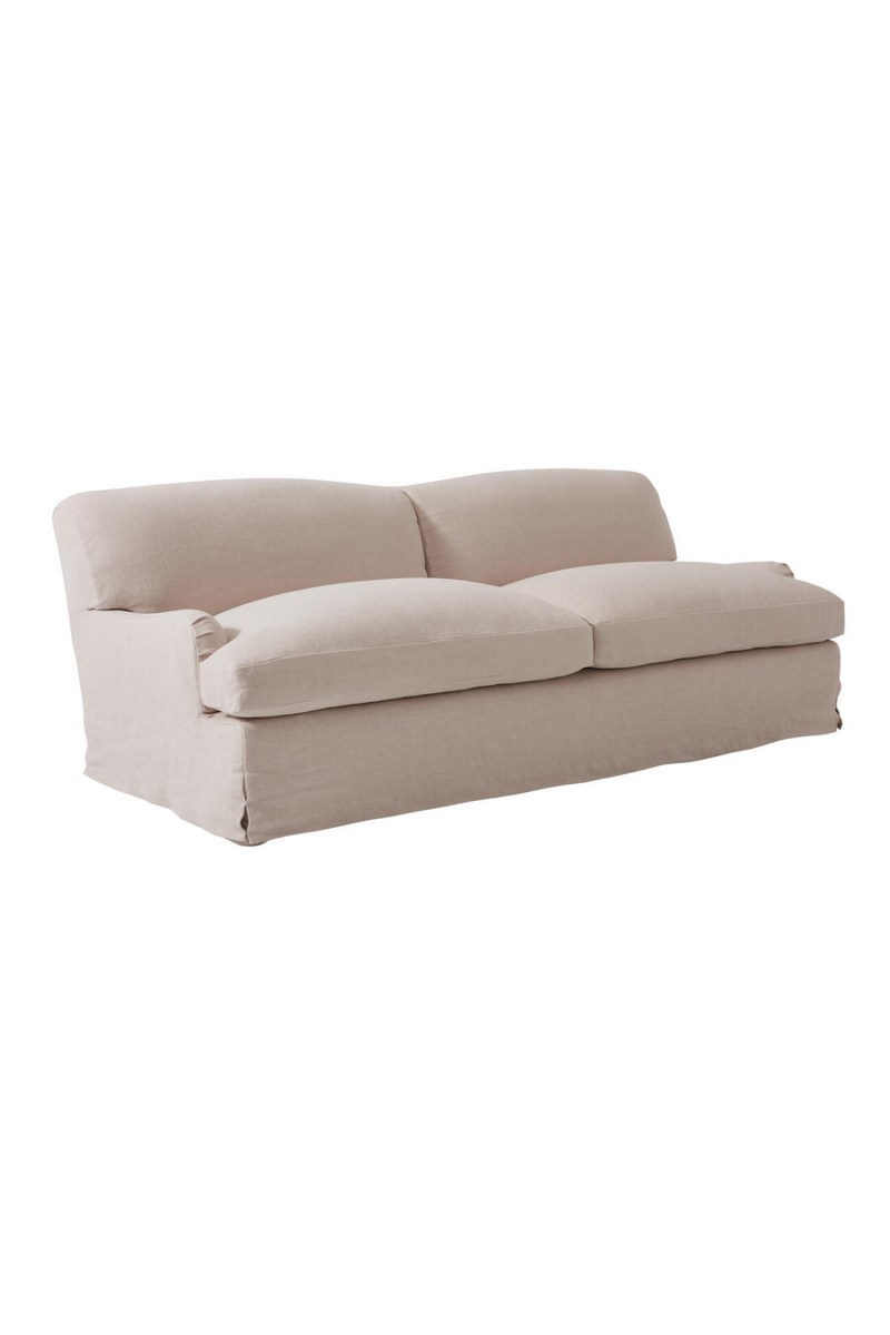 Beige Linen Curved Sofa | Andrew Martin Lady May | Oroatrade.com