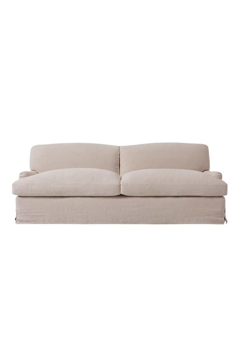 Beige Linen Curved Sofa | Andrew Martin Lady May | Oroatrade.com