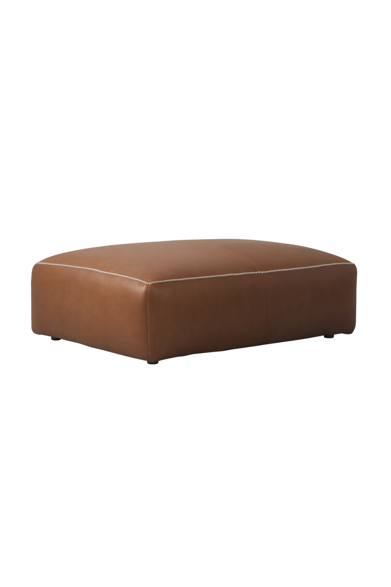 Brown Leather Modern Sectional Sofa | Andrew Martin Joshua | Oroatrade.com