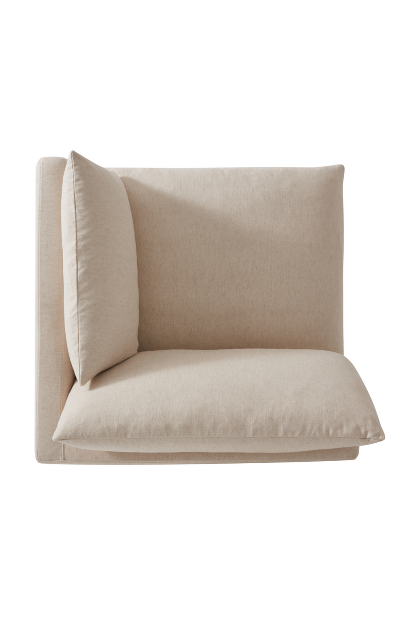 Cream Linen Sectional Sofa | Andrew Martin Clinton | Oroatrade.com