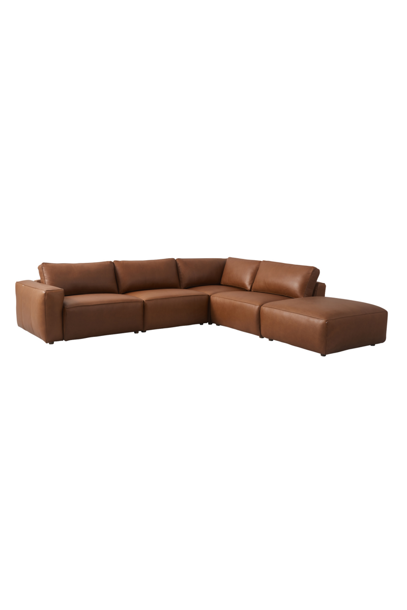 Brown Leather Sectional Sofa | Andrew Martin Arthur | Oroatrade.com