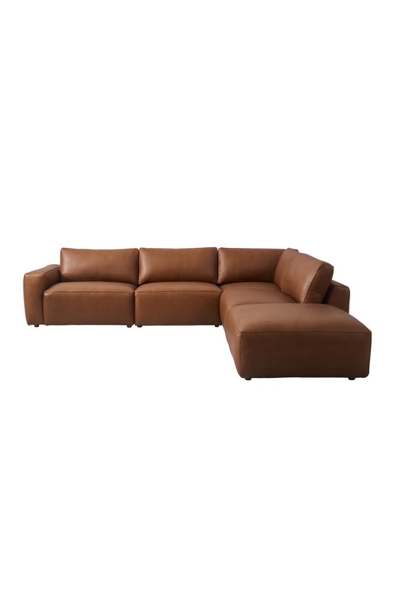 Brown Leather Sectional Sofa | Andrew Martin Arthur | Oroatrade.com