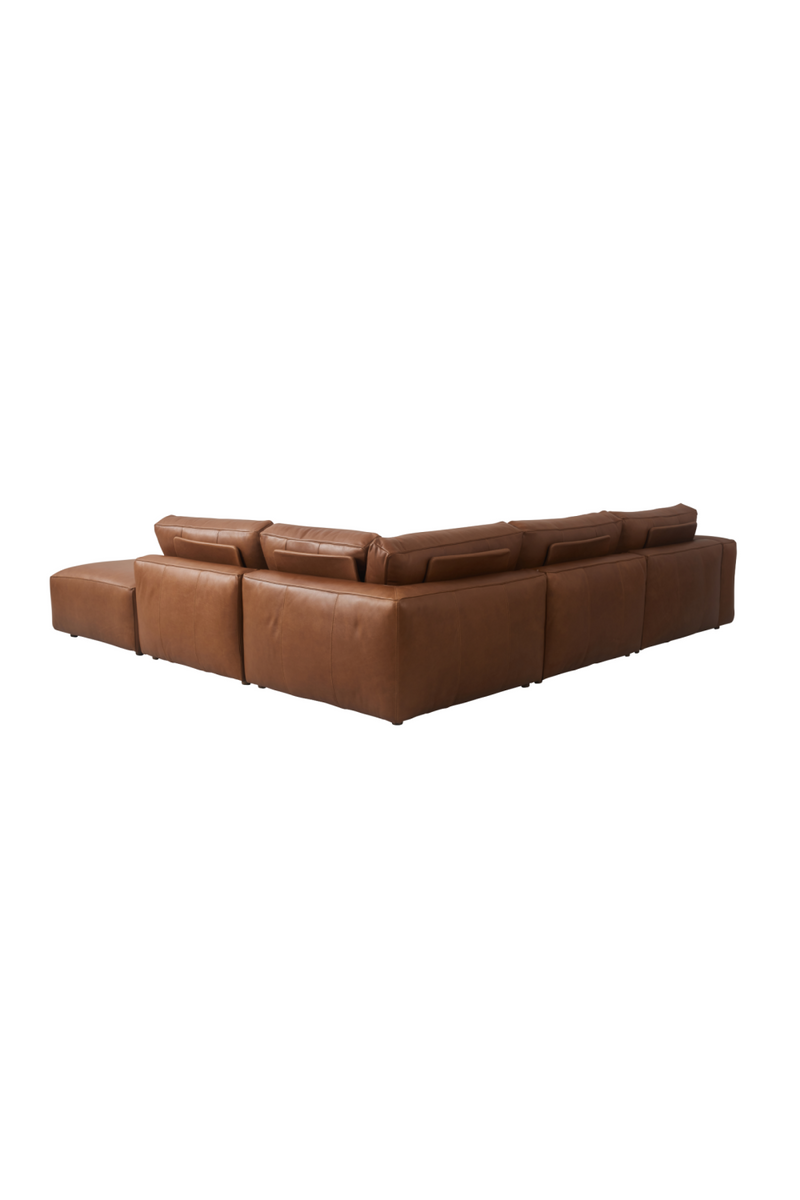 Brown Leather Sectional Sofa | Andrew Martin Arthur | Oroatrade.com