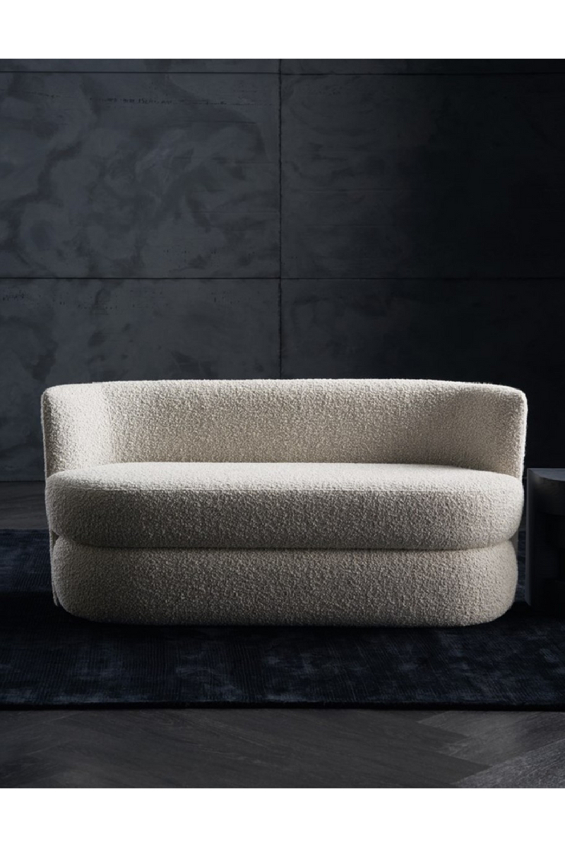 White Boucle Bedroom Bench | Andrew Martin Etta| Oroatrade.com