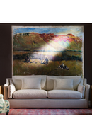 Linen 4-Seater Sofa | Andrew Martin Lagoon | Oroatrade.com