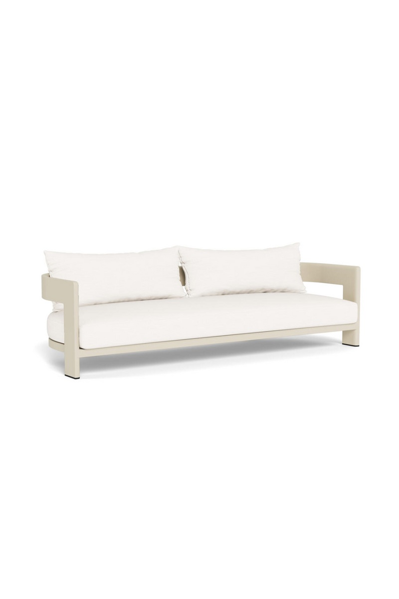 Outdoor White Aluminium Sofa | Andrew Martin Caicos | Oroatrade.com