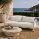 Outdoor White Aluminium Sofa | Andrew Martin Caicos | Oroatrade.com