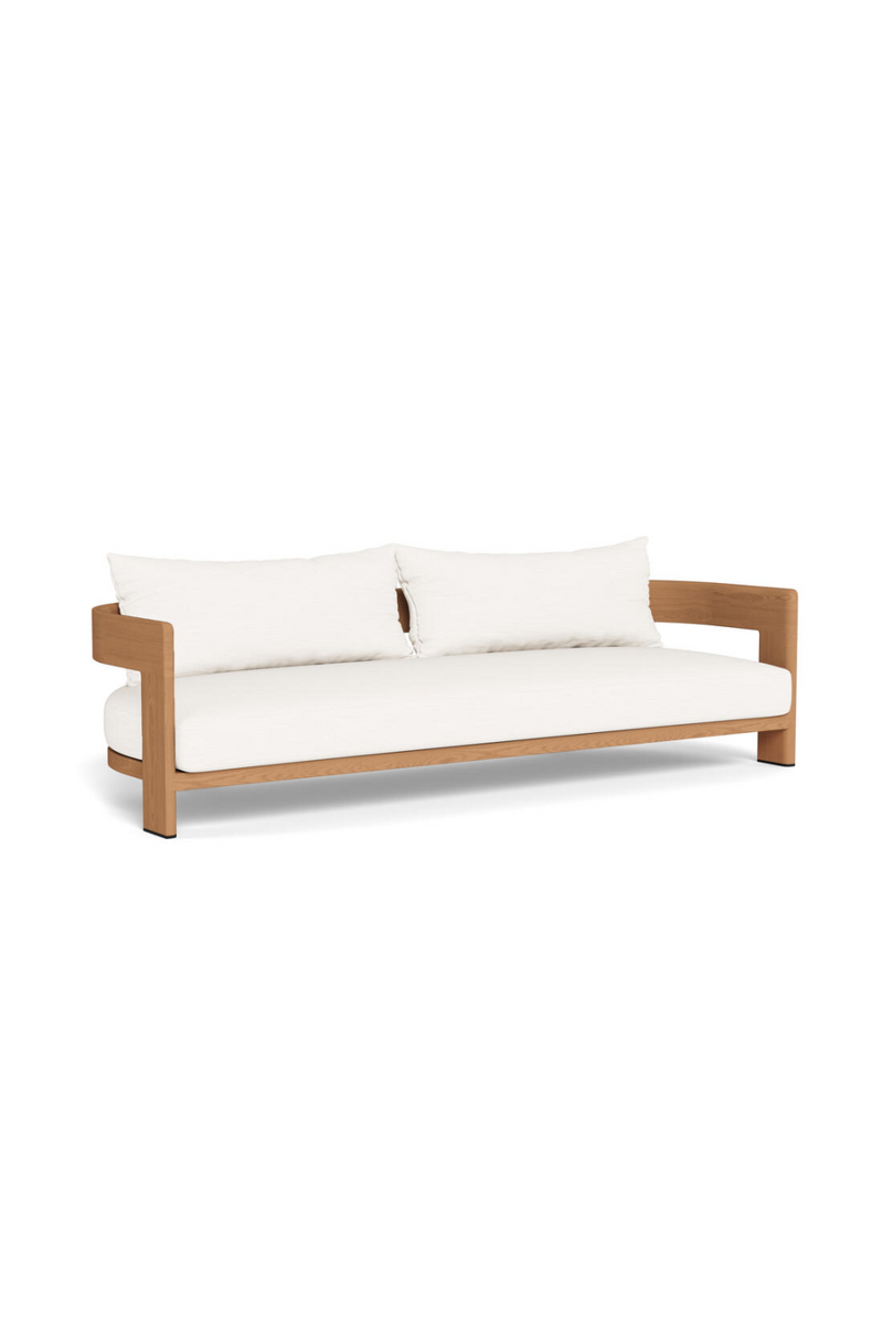 Outdoor Natural Teak Sofa | Andrew Martin Caicos | Oroatrade.com