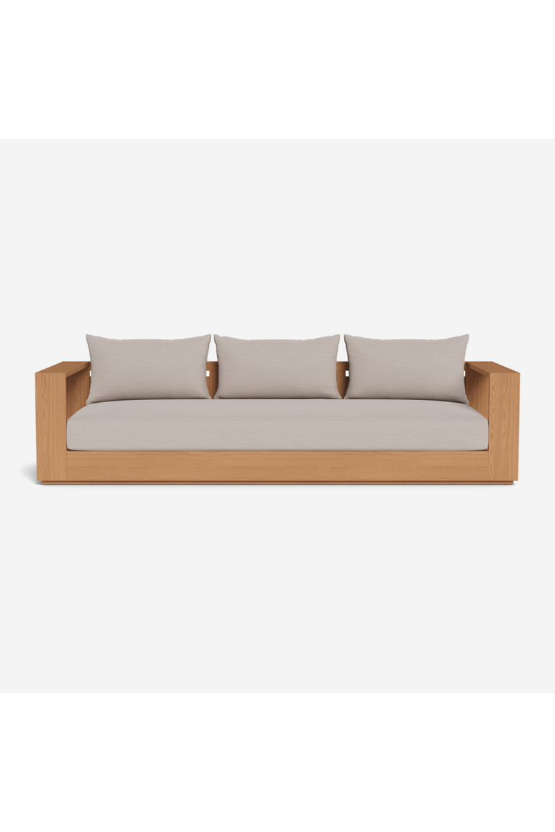 Outdoor Teak 3-Seater Sofa | Andrew Martin Bora | Oroatrade.com