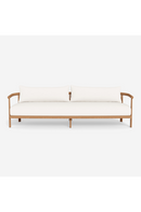 Padded Teak Outdoor 3-Seater Sofa | Andrew Martin Cove | Oroatrade.com