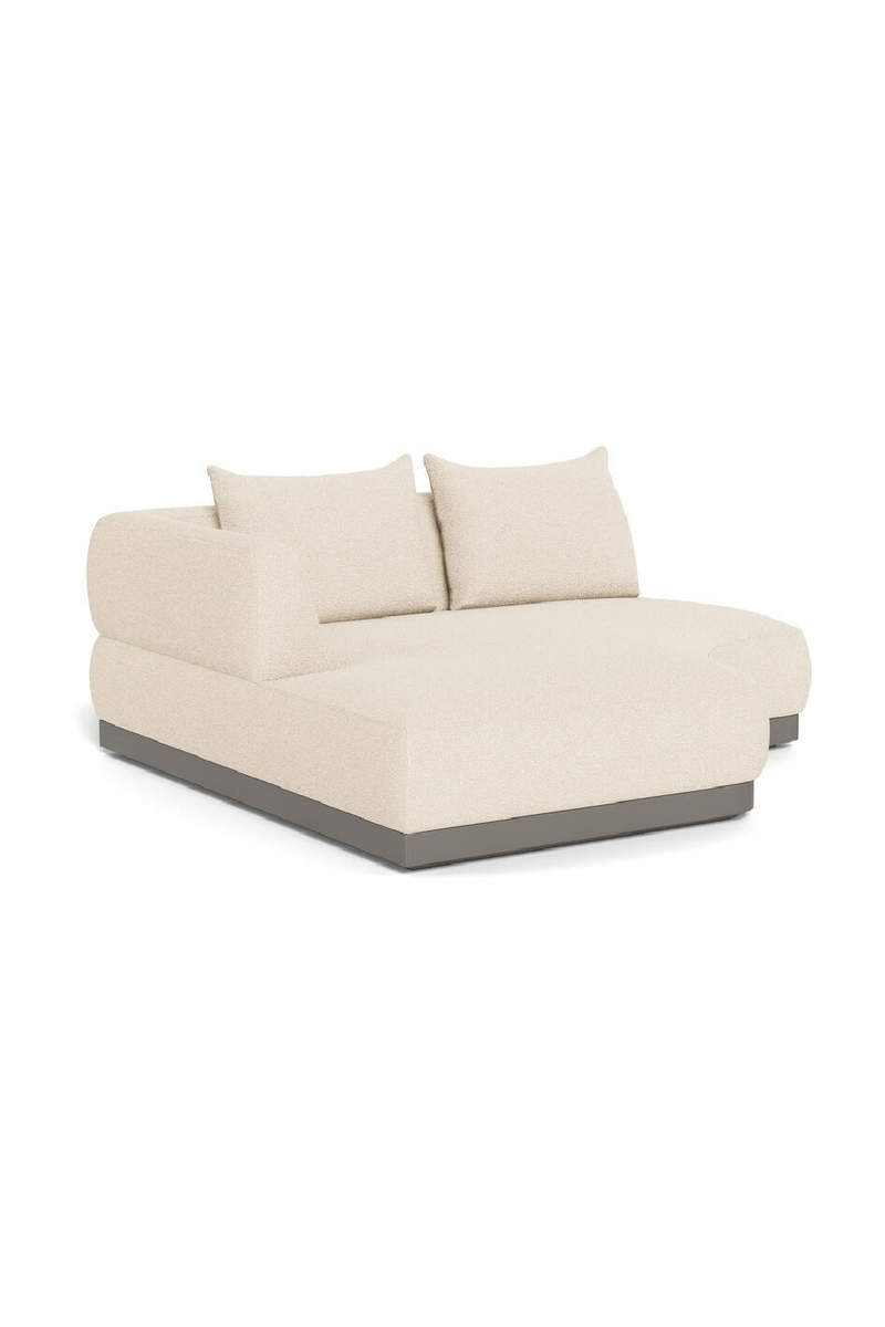 Cream Bouclé Outdoor Sectional Sofa | Andrew Martin Amalfi | Oroatrade.com