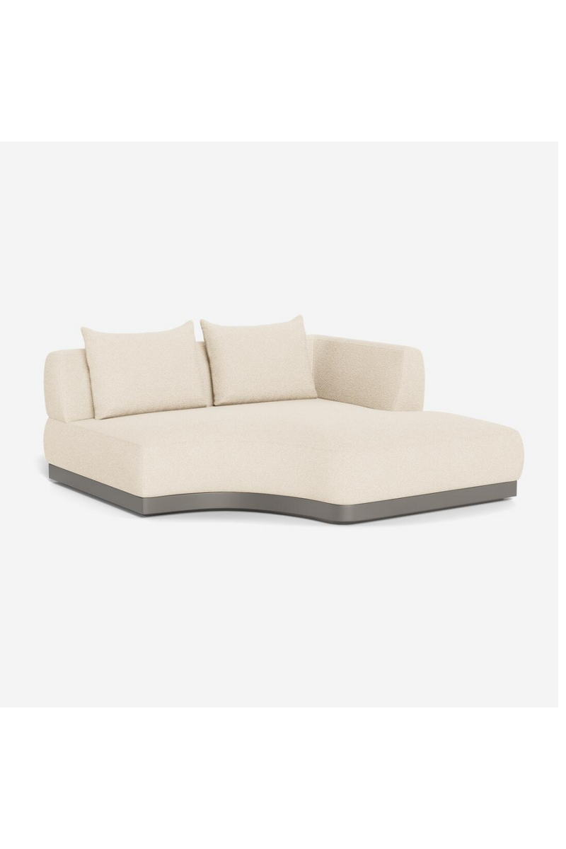 Cream Bouclé Outdoor Sectional Sofa | Andrew Martin Amalfi | Oroatrade.com