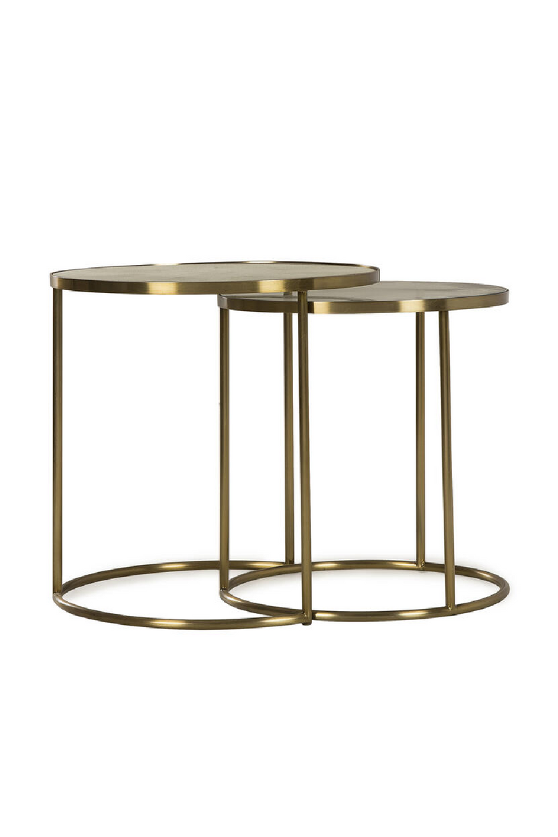 Brass Framed Nesting Side Tables (2) | Andrew Martin Ringo | Oroatrade.com