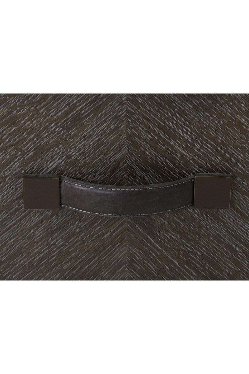 Dark Oak 2-Drawer Bedside Table | Andrew Martin Emerson | Oroatrade.com