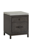 Dark Oak 2-Drawer Bedside Table | Andrew Martin Emerson | Oroatrade.com