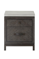 Dark Oak 2-Drawer Bedside Table | Andrew Martin Emerson | Oroatrade.com