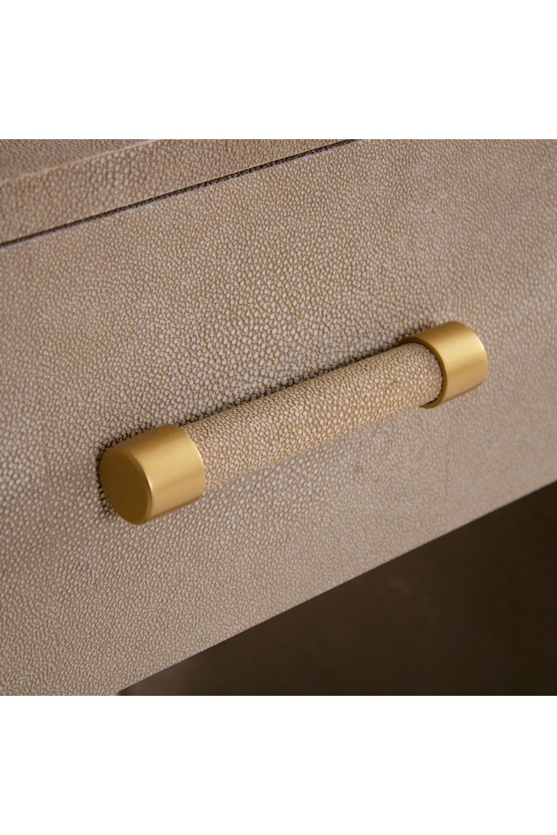Shagreen Minimalist Bedside Table | Andrew Martin Moby | Oroatrade.com