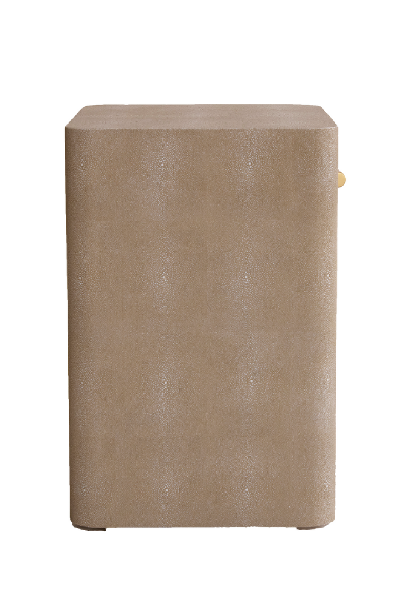 Shagreen Minimalist Bedside Table | Andrew Martin Moby | Oroatrade.com